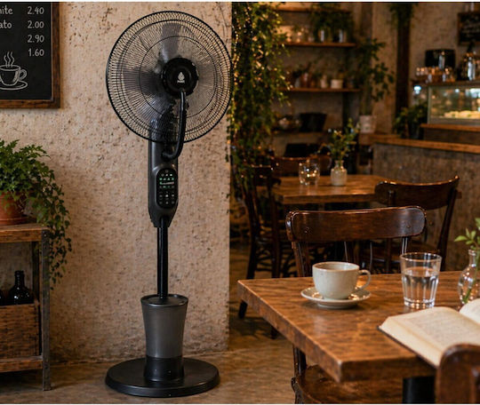 Mist Fan Misting Fan 75W Fan Diameter 40.64cm With Remote Control Black