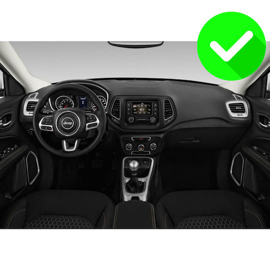 Carmedia Auto-Audiosystem für Jeep Kompass 2016 (Bluetooth/USB/WiFi/GPS/Apple-Carplay/Android-Auto) mit Touchscreen 12.3"