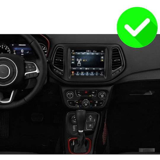 Carmedia Auto-Audiosystem für Jeep Kompass 2016 (Bluetooth/USB/WiFi/GPS/Apple-Carplay/Android-Auto) mit Touchscreen 12.3"