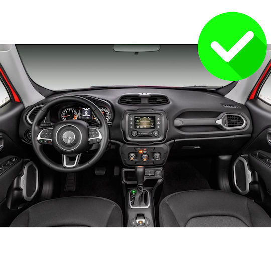 Carmedia Ηχοσύστημα Αυτοκινήτου για Jeep Renegade 2014 (Bluetooth/USB/WiFi/GPS/Apple-Carplay/Android-Auto) με Οθόνη Αφής 12.3"