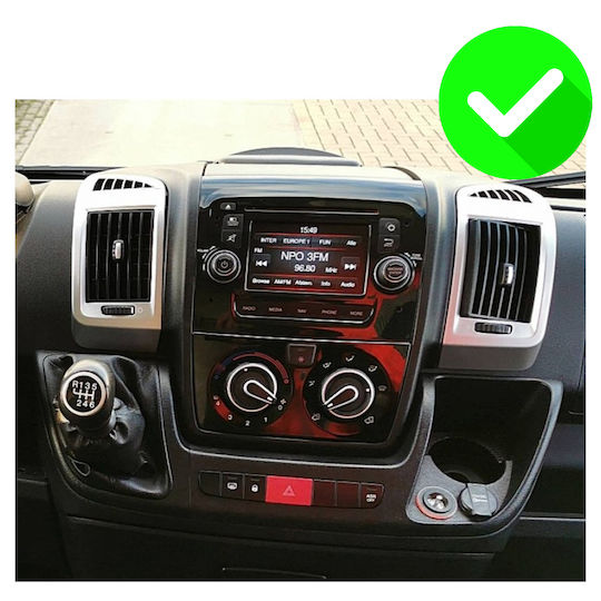 Carmedia Car Audio System for Peugeot Boxer Fiat Ducato Citroen Jumper 2006-2021 (Bluetooth/USB/WiFi/GPS/Apple-Carplay/Android-Auto) with Touch Screen 12.3"