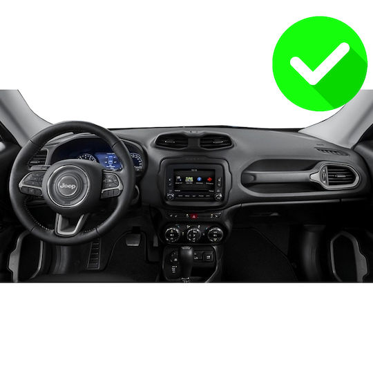 Carmedia Ηχοσύστημα Αυτοκινήτου για Jeep Renegade 2014+ (Bluetooth/USB/WiFi/GPS/Apple-Carplay/Android-Auto) με Οθόνη Αφής 9.5"