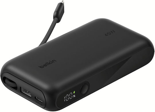 Belkin UltraCharge Power Bank 10000mAh mit USB-A Ausgangsanschlüsse und USB-C Ausgangsanschlüsse Schwarz