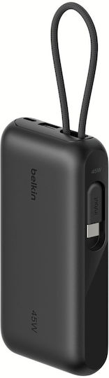 Belkin UltraCharge Power Bank 10000mAh mit USB-A Ausgangsanschlüsse und USB-C Ausgangsanschlüsse Schwarz