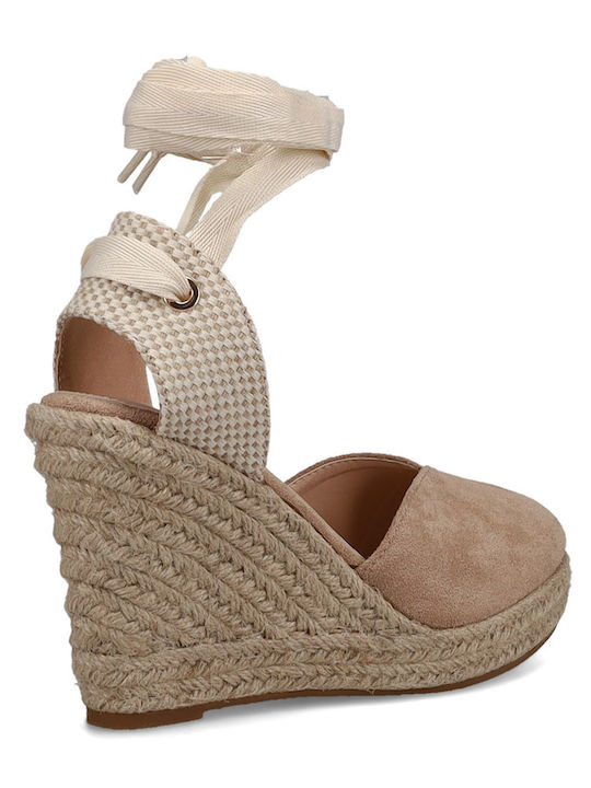 Women's Summer Espadrille Platforms Beige