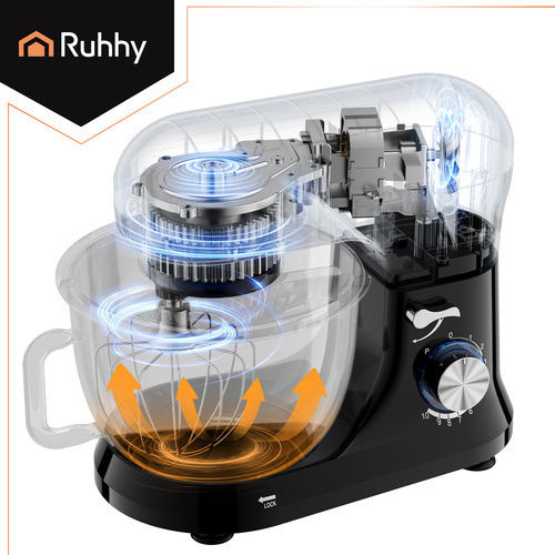 Ruhhy Kuzinomihană 1000W Cu Bol Inox 4.5lt Gri