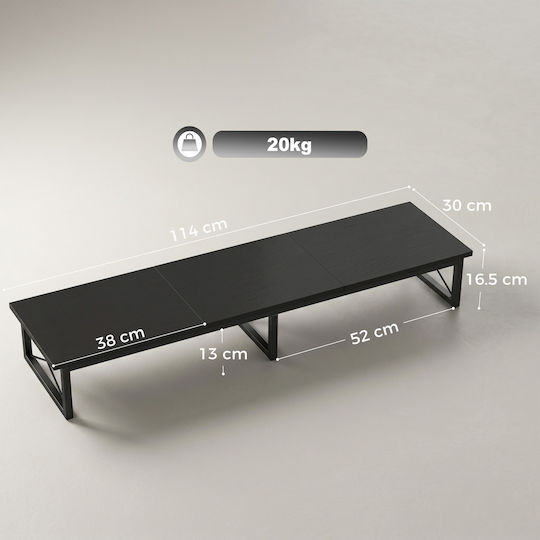 HomCom Βάση Γραφείου για 2 Οθόνες έως 72" (923-061V00BK)