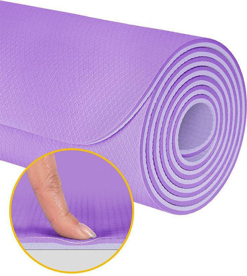 Rebel Active Rebel Active Trainingsmatte Yoga Lila (200x90cm)