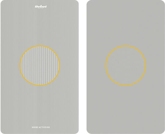 Rebel Active Yoga Exercise Mat Grey (190x115cm)