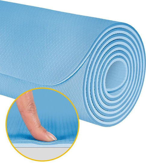 Rebel Active Saltea de gimnastică Yoga Albastră (200x90cm)