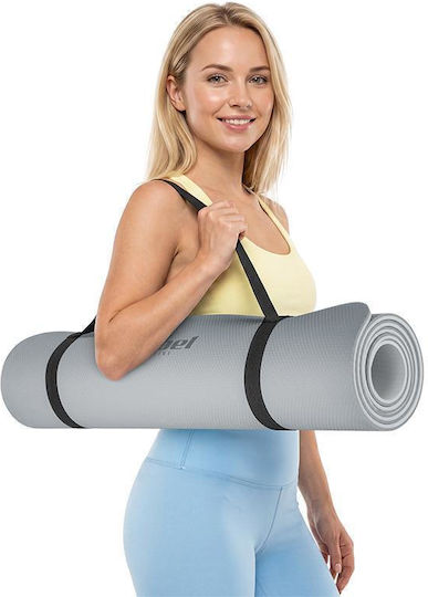 Rebel Active Yoga Exercise Mat Grey (183x61cm)