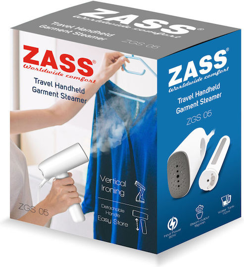 Zass Zass Bekleidungsdampfer Hand 800W mit Wassertankkapazität 110ml