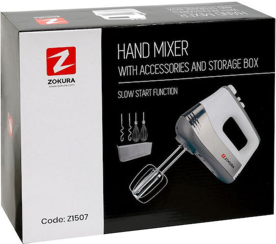 Zokura Ръчен миксер 500W Бял