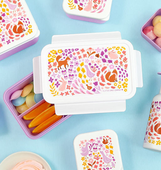 A Little Lovely Company 0.45L Pink 30 x 23.5 x 10cm Kids' Food Containers Set