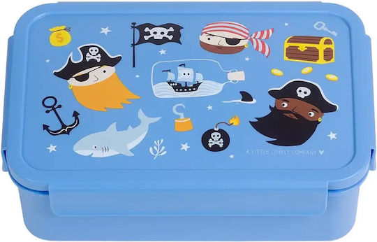 A Little Lovely Company 0.45L Light Blue Kids' Food Containers 30 x 23.5 x 10cm