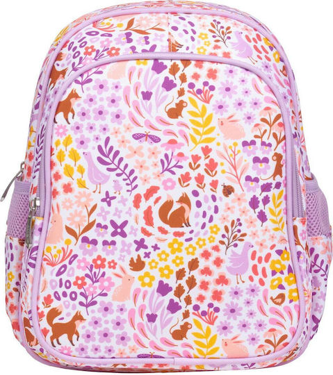A Little Lovely Company Flower Garden Plastic Kids' Food Set Thermal Pink 32 x 27 x 19cm