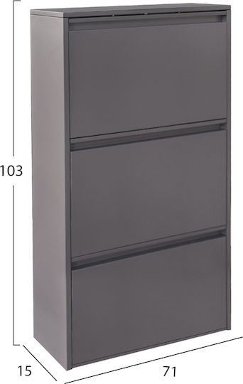 Metall Schuhorganisator Stark 71x15x137cm