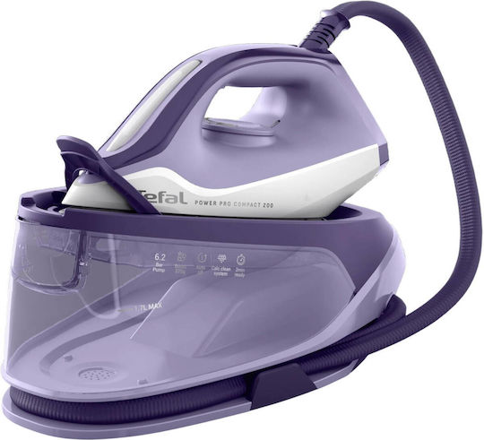 Tefal Power Pro Compact 200 Sistem de Călcat cu Presiune 6.3bar cu Rezervor 1.7lt