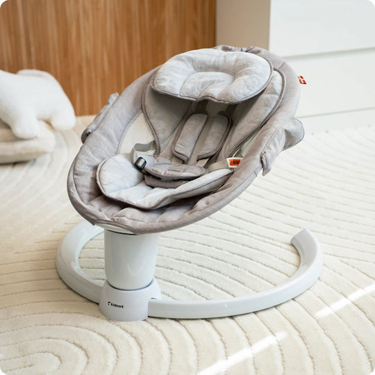 Kidnort Ηλεκτρικό Relax Μωρού Κούνια με Μουσική Γκρι για Παιδί έως 9kg