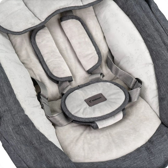 Kidnort Electric Baby Bouncer Swing with Music Black for Child up to 9kg