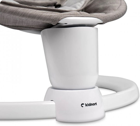 Kidnort Ηλεκτρικό Relax Μωρού Κούνια με Μουσική Γκρι για Παιδί έως 9kg