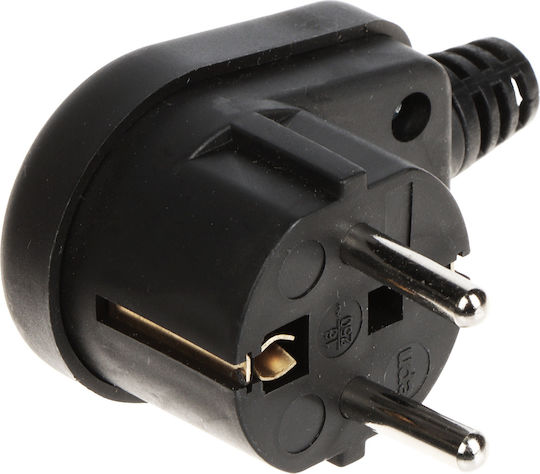 Elektro Plast Schuko Corner Black Power Plug