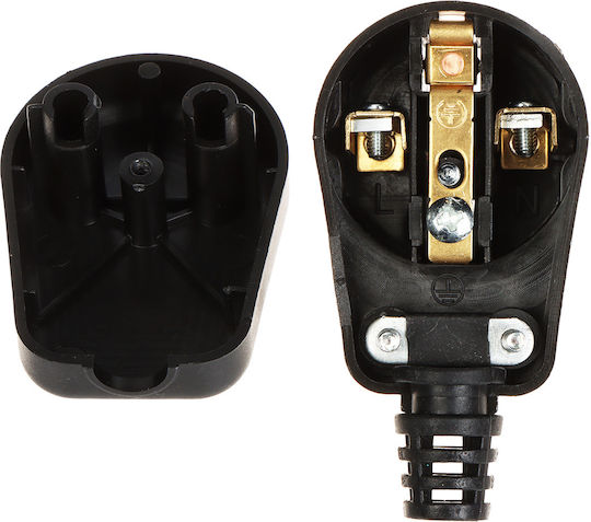 Elektro Plast Schuko Corner Black Power Plug
