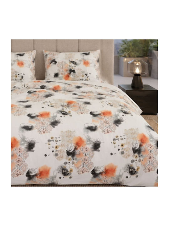 Pucioasa Set Huse Pentru Pilote 240x250cm Supradublu Cu 2 Fețe De Pernă Și 1 Cearșaf Ethno Mirage