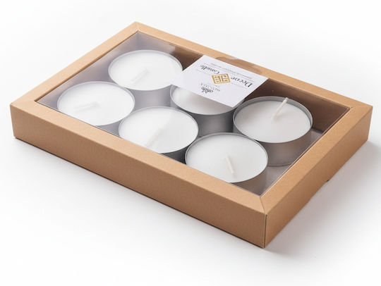 Mondex Aromatic Tealights In White Colour 6 Pieces