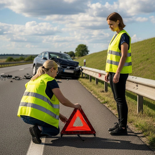 Walser Auto-Notfall-Kit mit Apotheke, Warndreieck und Reflektierende Weste