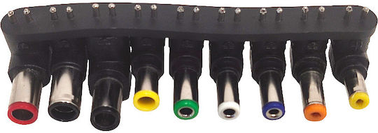 Set of 9 DC Power Socket Adapters Universal Laptop and Electronic Device Power Supplies
