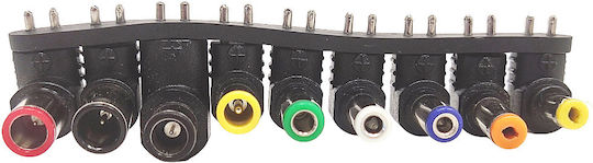 Set of 9 DC Power Socket Adapters Universal Laptop and Electronic Device Power Supplies