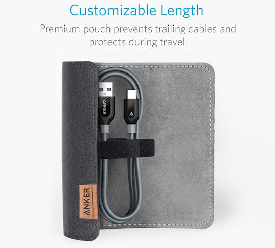 Anker USB-C мъжки кабел - USB-C 100W 3m A8758011