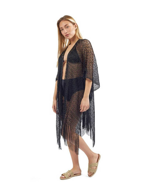 Verde Women's Beachwear Black Caftan