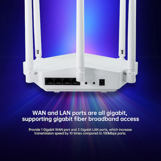 EDUP AX3000 Безжичен Рутер Wi‑Fi 6 с 3 Gigabit Порта