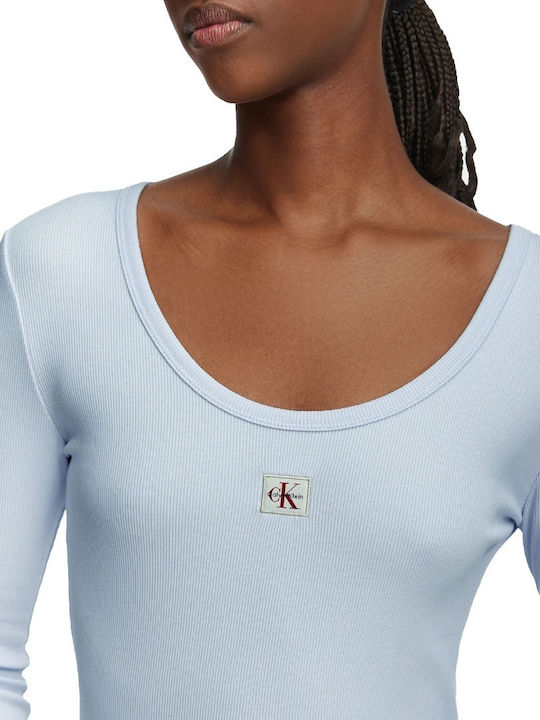 Calvin Klein Тениска Лейс Лилава Calvin Klein Тениска Лейс Лилава