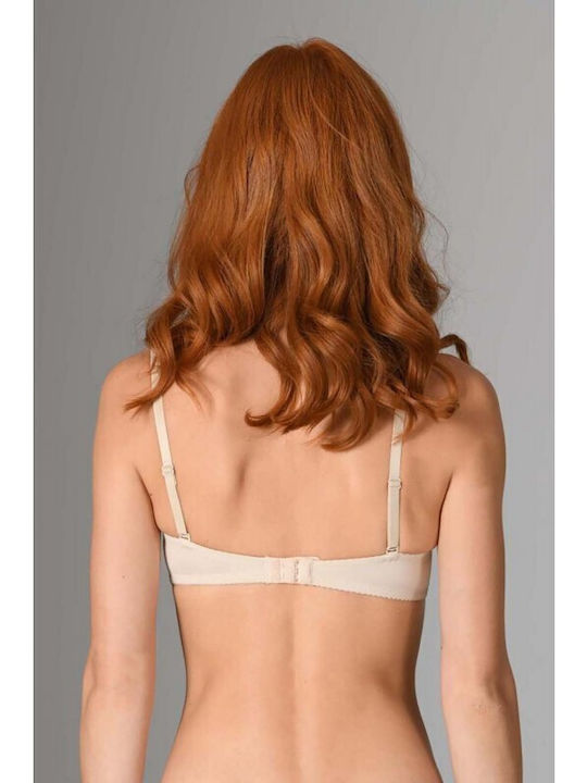 Beige Büstenhalter mit Bügel