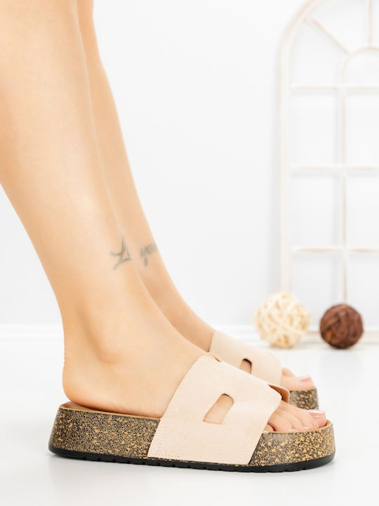 Women's Flat Sandals Beige