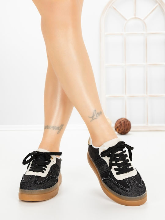 Adidași Flatforms Pentru Femei Negri