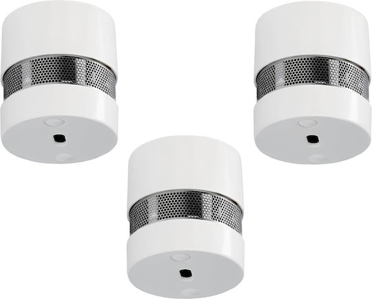 Alecto Set 3 Mini Rauchmelder Mit 10 Jahren Batterielebensdauer Weiß