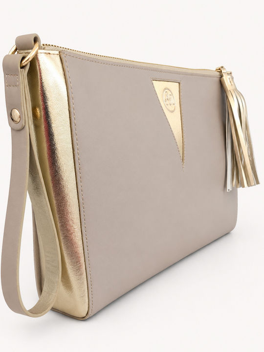 Leather Women's Envelope Taupe