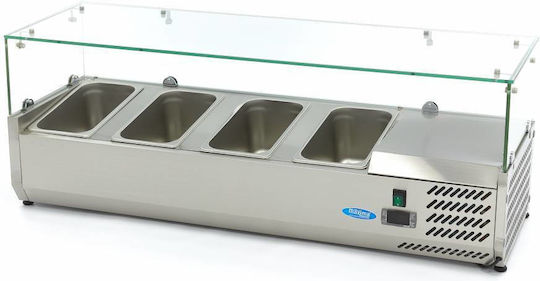 Countertop Prep Fridge 120cm Fits 4 X 1/3 Gn