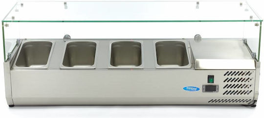 Countertop Prep Fridge 120cm Fits 4 X 1/3 Gn