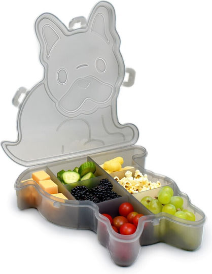 Melii Snackle Bulldog Cutie De Prânz Pentru Copii Din Plastic Tematică Dinozauri 1.115 Litri