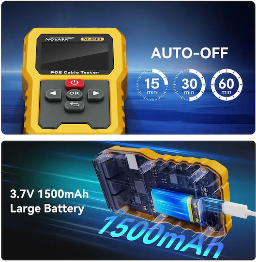 Noyafa NF-8504 Tester Καλωδίων Ψηφιακό