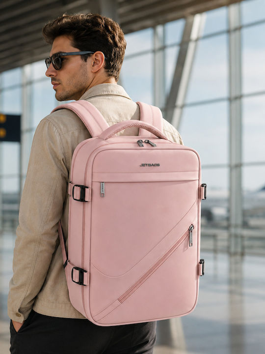 Jetbags Rz29051 Раница За Пътуване Cabin Size 40x20x30cm Водоустойчива Джоб За Laptop & Клапан За Компресия Розова Jetbags Rz29051 Раница За Пътуване Cabin Size 40x20x30cm Водоустойчива Джоб За Laptop & Клапан За Компресия Розова