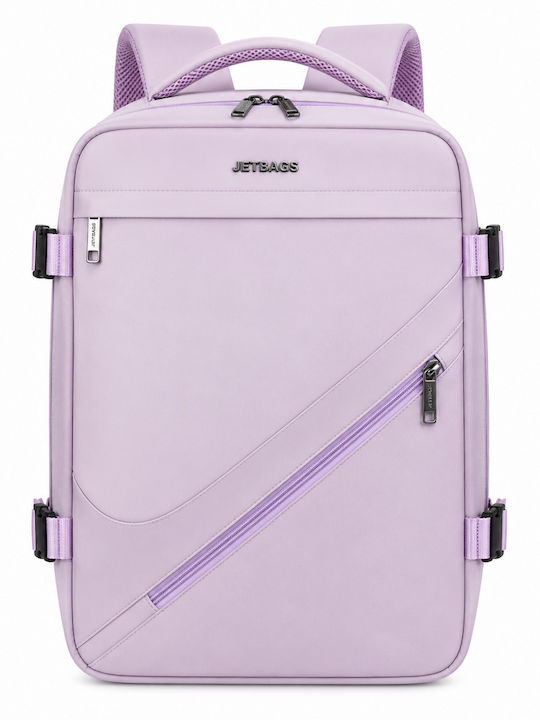 Jetbags Rz29051 Travel Backpack Cabin Size 40x20x30cm Waterproof Laptop Compartment & Compression Valve Lilac