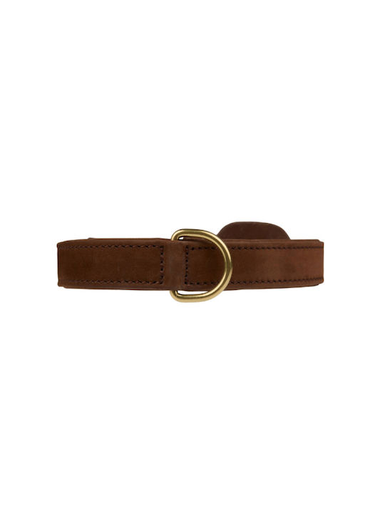 William Walker Водоустойчив Кожен Ошийник За Кучета Nubuck Кафяв Heritage Collection XXS 22см