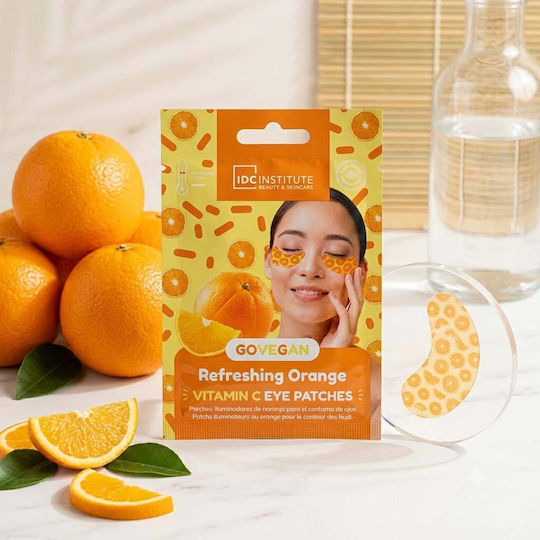 Idc Go Vegan Refreshing Orange Vitamin C Eye Patches Vitamin C & Orange Extract Eye Patches 1 Pair