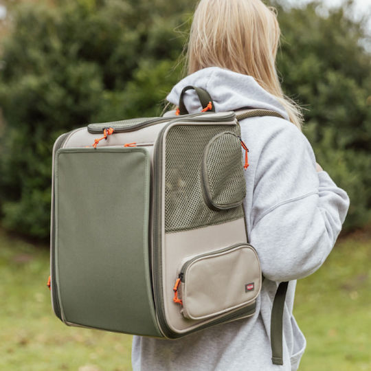 Trixie Dog Backpack for Carrying a Dog up to 10kg Green W42xD40xH30cm